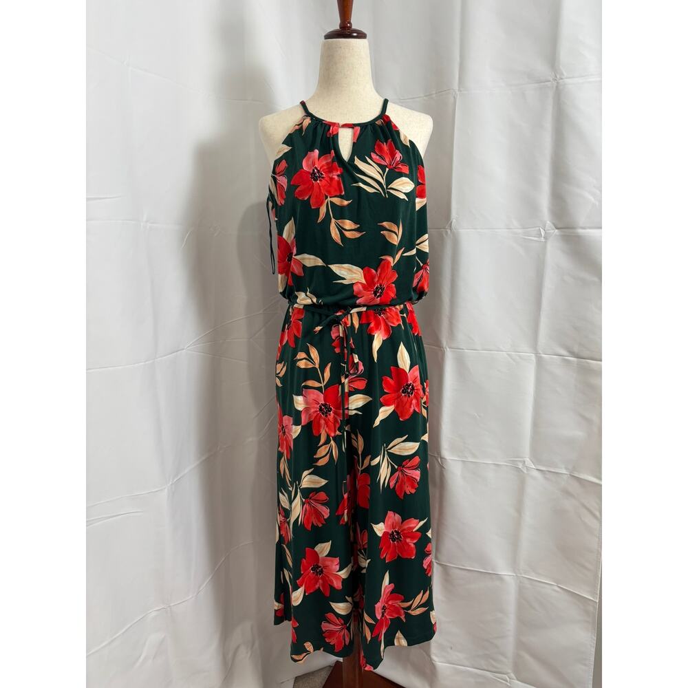 NWT Maggy London Lottie Floral Halter Cropped Jumpsuit - Size 2